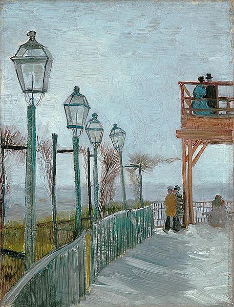 Vincent Van Gogh Terrace and Observation Deck at the Moulin de Blute-Fin, Montmartre